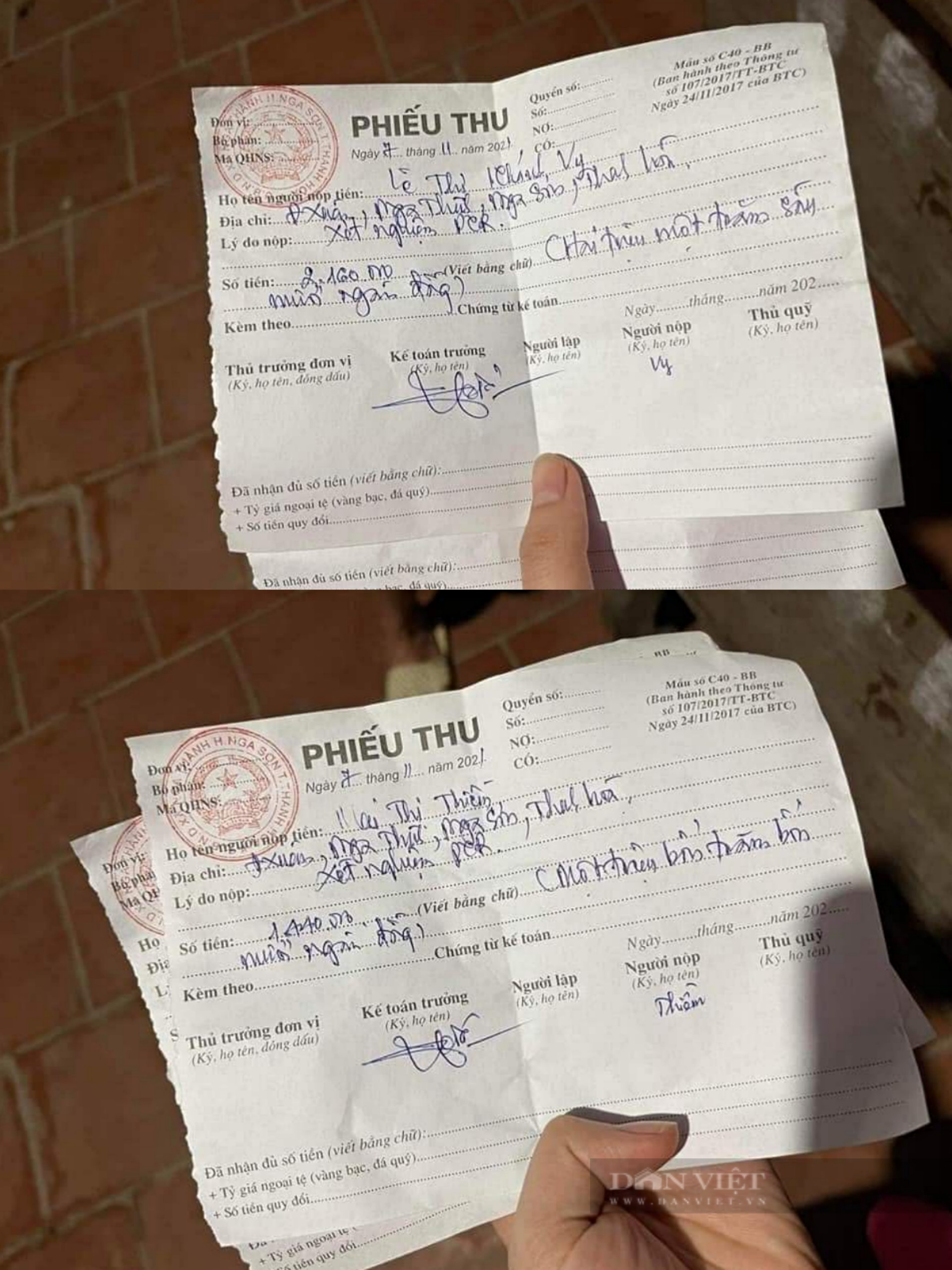 Thanh Hóa: Xã mới lấy mẫu xét nghiệm RT-PCR lần đầu nhưng thu tiền trước cho cả 3 lần - Ảnh 1.