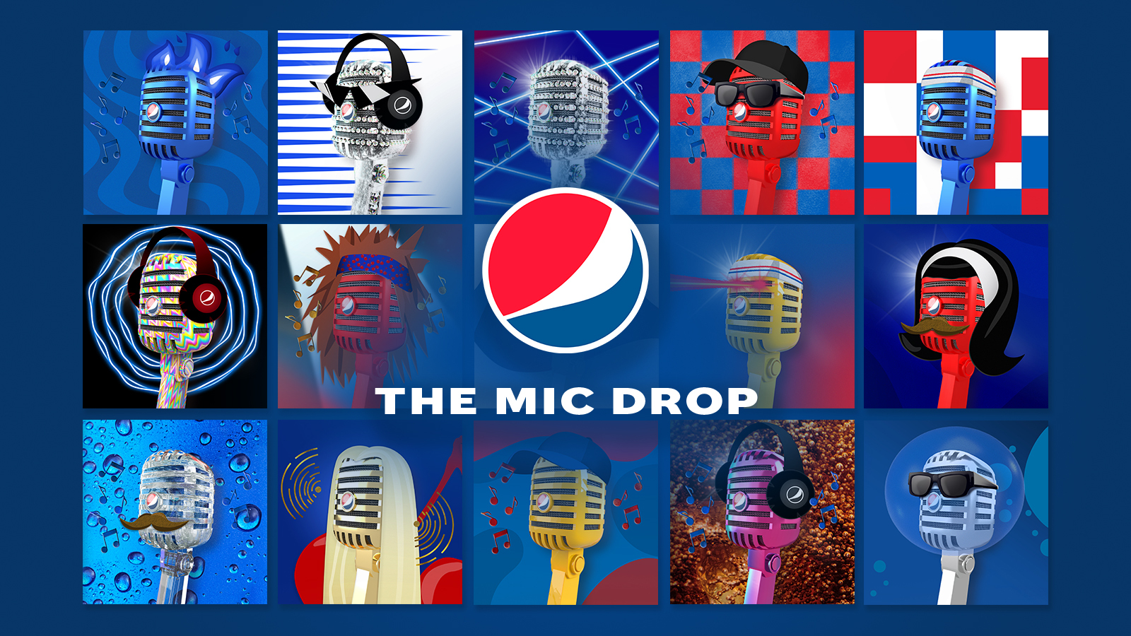 Pepsi công bố tài sản số NFT đầu tiên của hiệu với Bộ sưu tập &quot;Pepsi Mic Drop&quot;. Ảnh: @AFP.