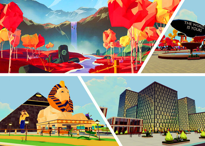 Nhưng đầu tư bất động sản ảo trong metaverse vẫn mang tính đầu cơ cao và không ai biết chắc liệu sự bùng nổ đó sẽ theo hướng nào trong tương lai. Ảnh: @AFP.