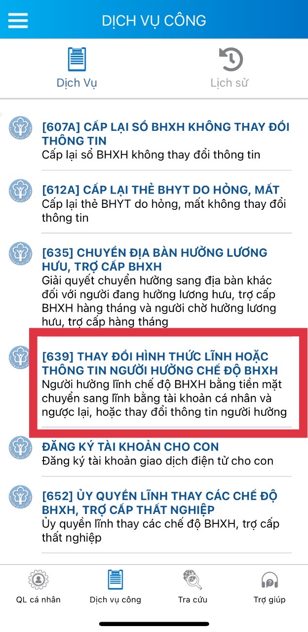 Cách đổi nhận lương hưu bằng tiền mặt sang thẻ ATM qua VssID - Ảnh 2.