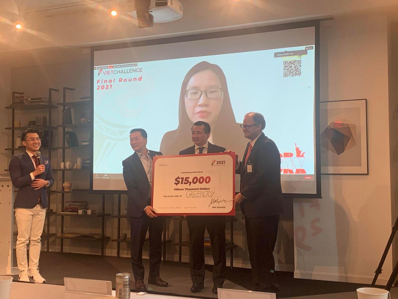 Startup GreenJoy trở thành quán quân của VietChallenge 2021 - Ảnh 1. Startup GreenJoy trở thành quán quân của VietChallenge 2021 - Ảnh 1.