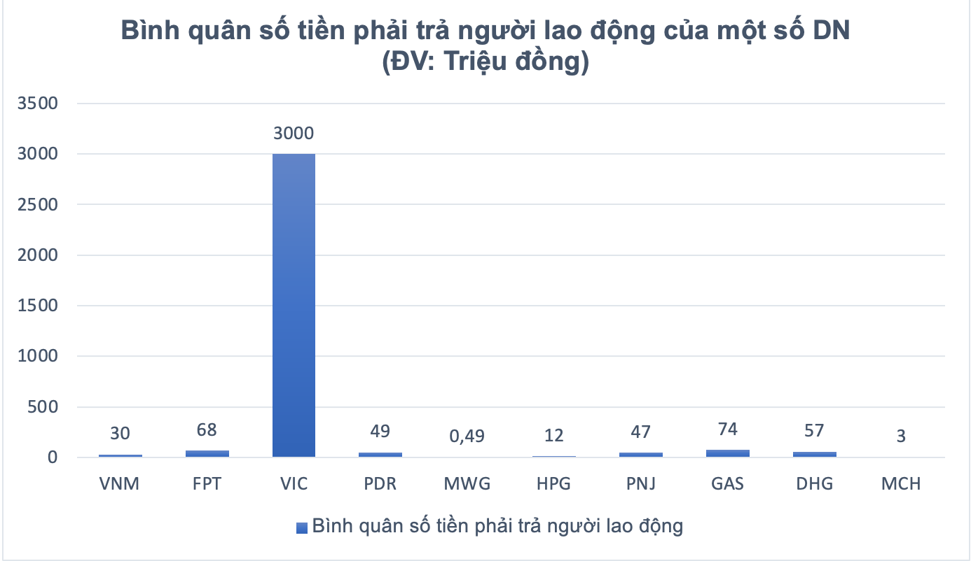 PNJ, GAS, DHG và nhiều DN thuộc Cổ phiếu blue chip ghi nhận nợ người lao động và Thuế tăng mạnh trong năm 2020 - Ảnh 2.