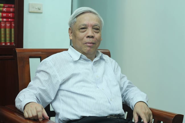 PGS.TS Nguyễn Trọng Phúc, nguyên Viện trưởng Viện Lịch sử Đảng, Học viện Chính trị Quốc gia Hồ Chí Minh. (Ảnh: Thành An).