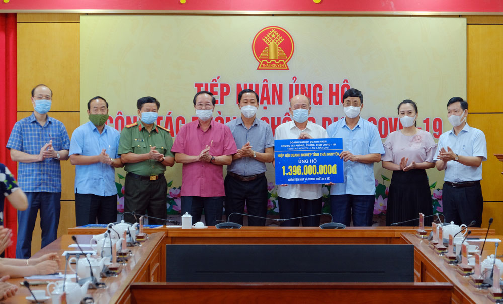 Thái Nguyên tiếp nhận gần 13,5 tỷ đồng phòng, chống dịch Covid-19 - Ảnh 1. Thái Nguyên tiếp nhận gần 13,5 tỷ đồng phòng, chống dịch Covid-19 - Ảnh 1.