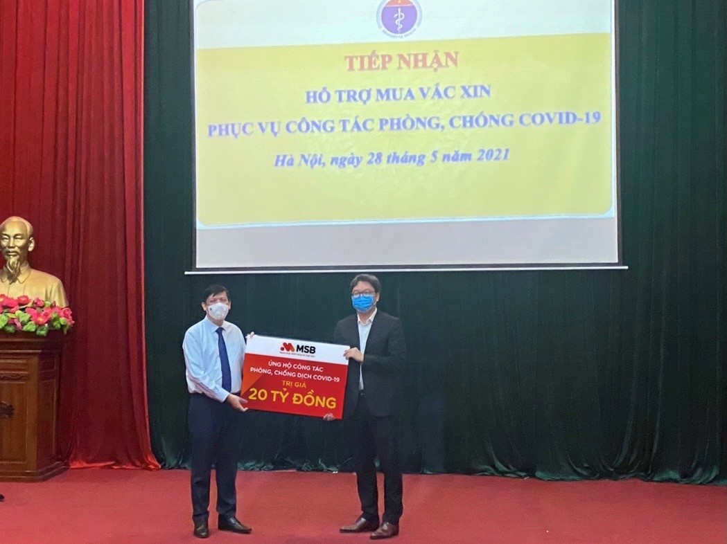 Ngân hàng MSB và Tập đoàn TNG Holdings Việt Nam ủng hộ 30 tỷ đồng cho quỹ phòng chống dịch Covid-19 - Ảnh 2.