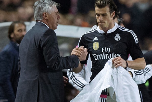 Bale và Ancelotti hồi còn ở Real Madrid.