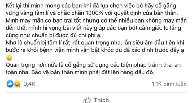 Kể lại chuyện phá thai, cô gái gây tranh cãi dữ dội trên mạng - Ảnh 1.