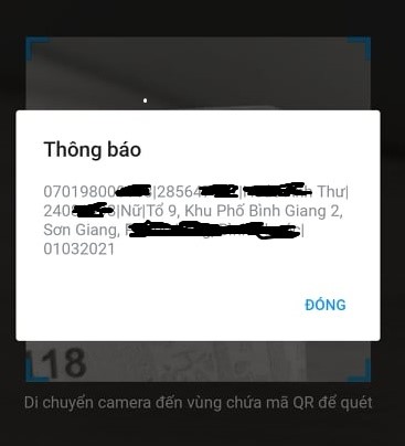 Cách xem thông tin cá nhân từ mã QR trên thẻ Căn cước công dân gắn chíp - Ảnh 3.