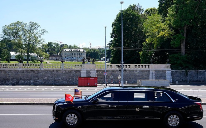 Hình ảnh dàn xe cực chất chở và tháp tùng Tổng thống Joe Biden và Putin tại Thụy Sĩ - Ảnh 1.