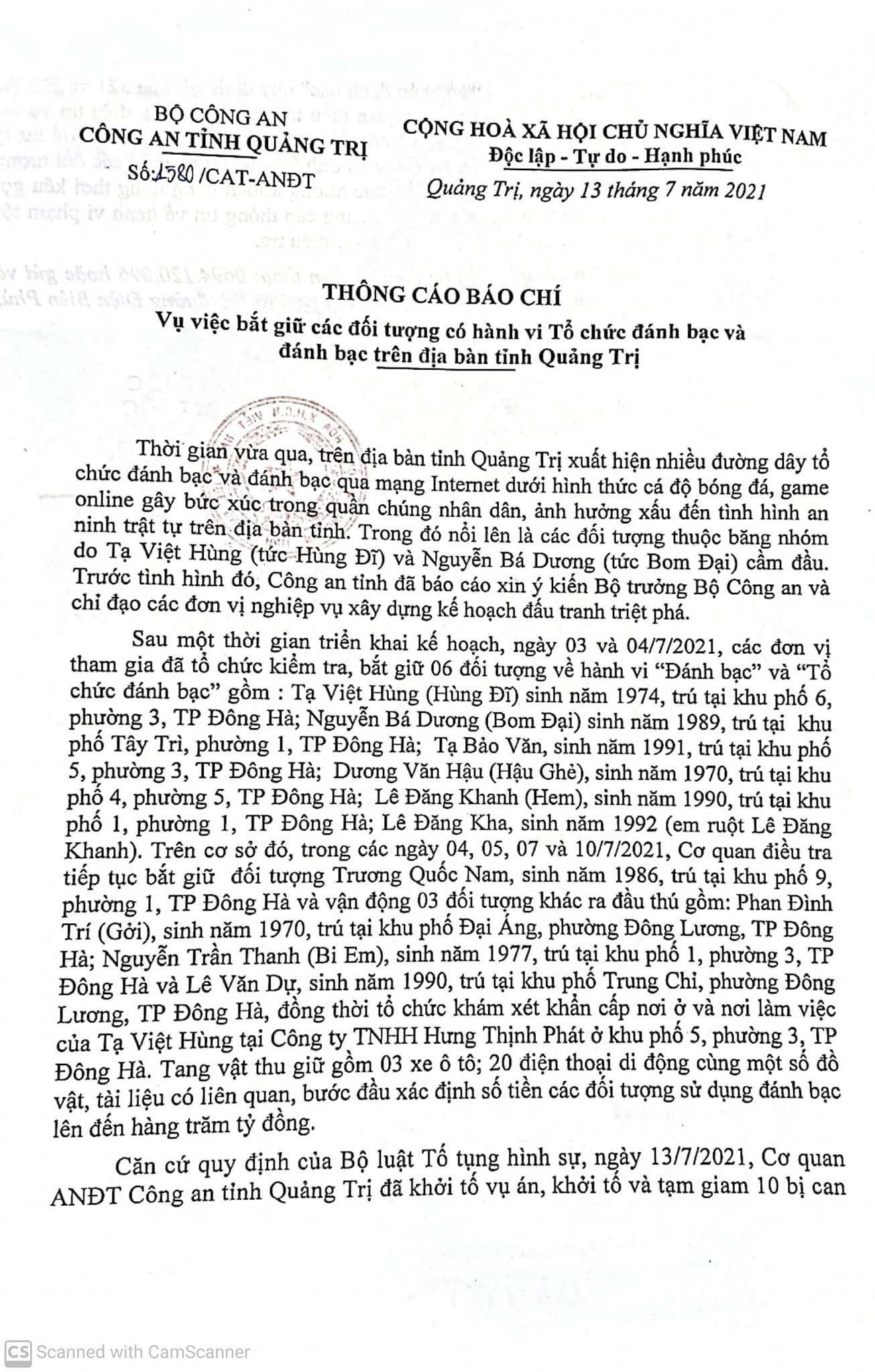“Hùng đĩ” Quảng Trị cùng nhiều đối tượng bị bắt - Ảnh 2.