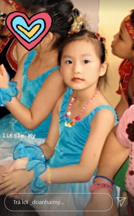 &quot;Bạn gái tin đồn&quot; của Đoàn Văn Hậu khoe ảnh thuở nhỏ cực đáng yêu - Ảnh 2.