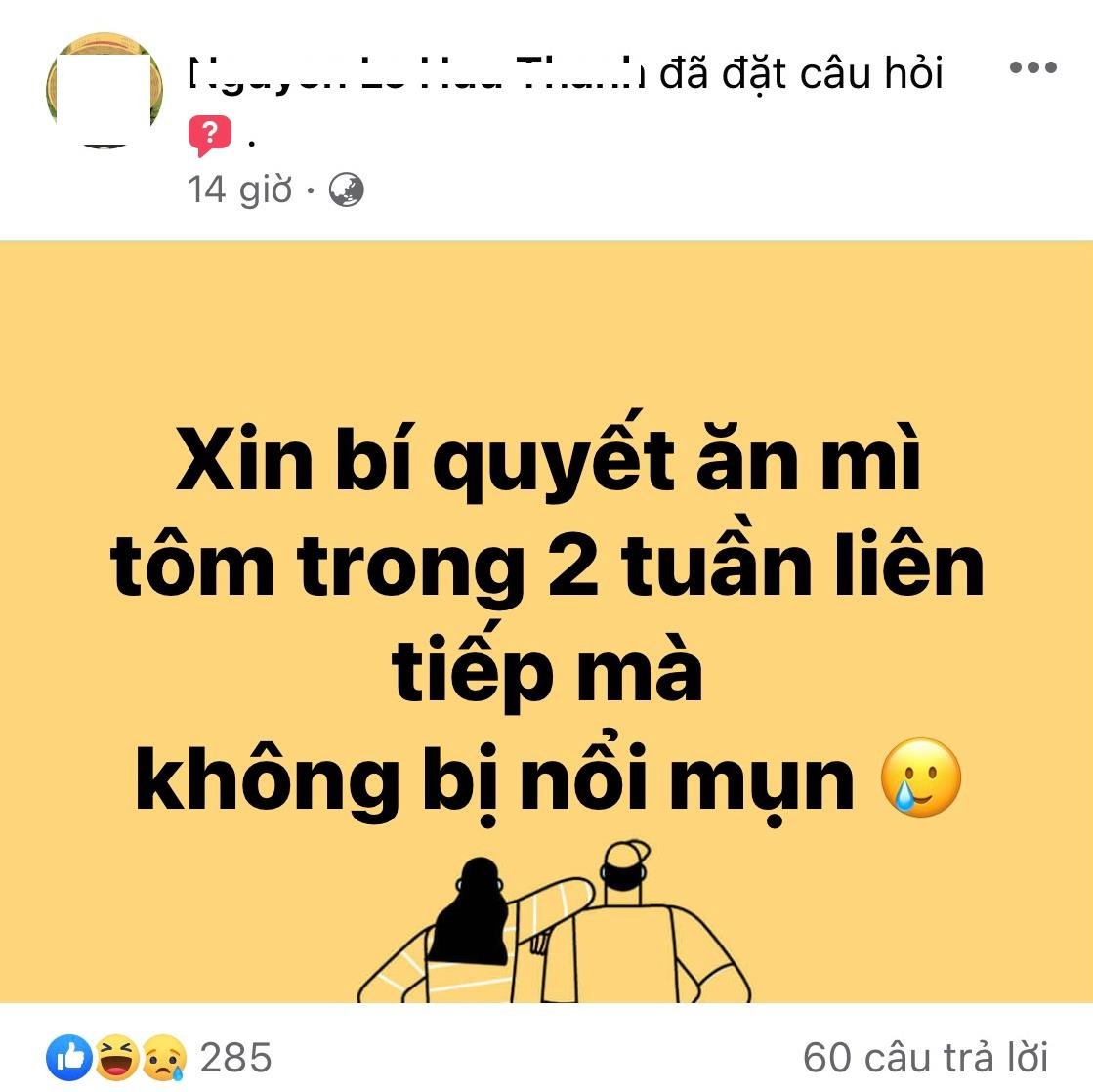 Sinh viên &quot;mắc kẹt&quot; tại TP.HCM: Truyền nhau bí kíp ăn mì không nổi mụn, động viên cố gắng cùng &quot;chiến đấu Cô Vi&quot; - Ảnh 1.