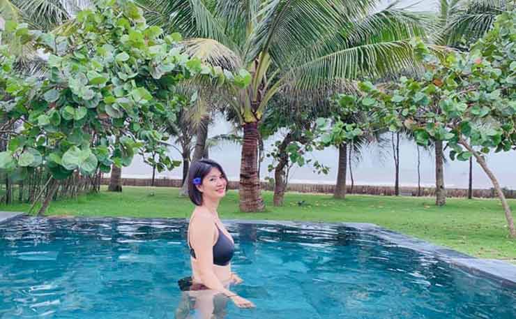 Kim Huệ, Thu Hoài, Thu Huyền diện bikini, ai &quot;nóng bỏng&quot; hơn? - Ảnh 4.