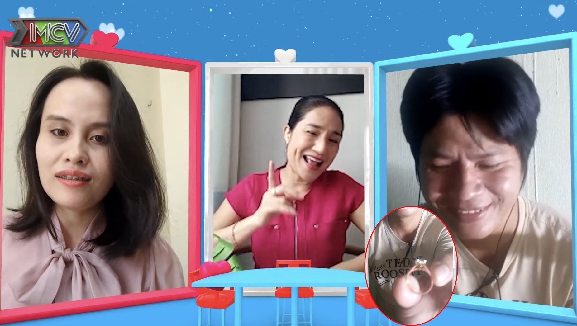 Game show hot: Cặp đôi cầu hôn ngay trên sóng khiến Cát Tường sửng sốt - Ảnh 4.