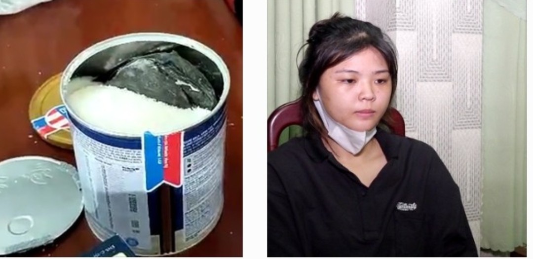 An Giang: Hai người phụ nữ mang thai giấu ma tuý trong hộp sữa bột, khăn ướt  - Ảnh 2.