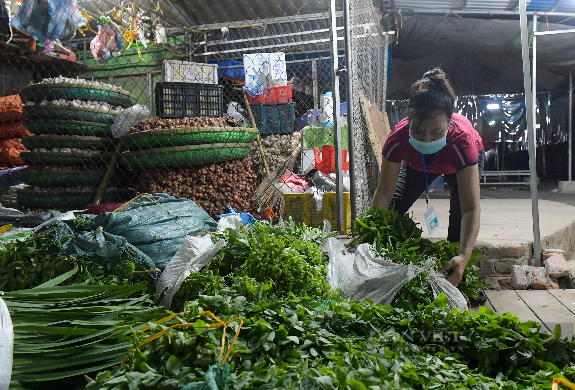 Hà Nội: Tiểu thương tất bật dọn hàng trong đêm khi chợ đầu mối phía Nam Hà Nội mở cửa trở lại  - Ảnh 11.