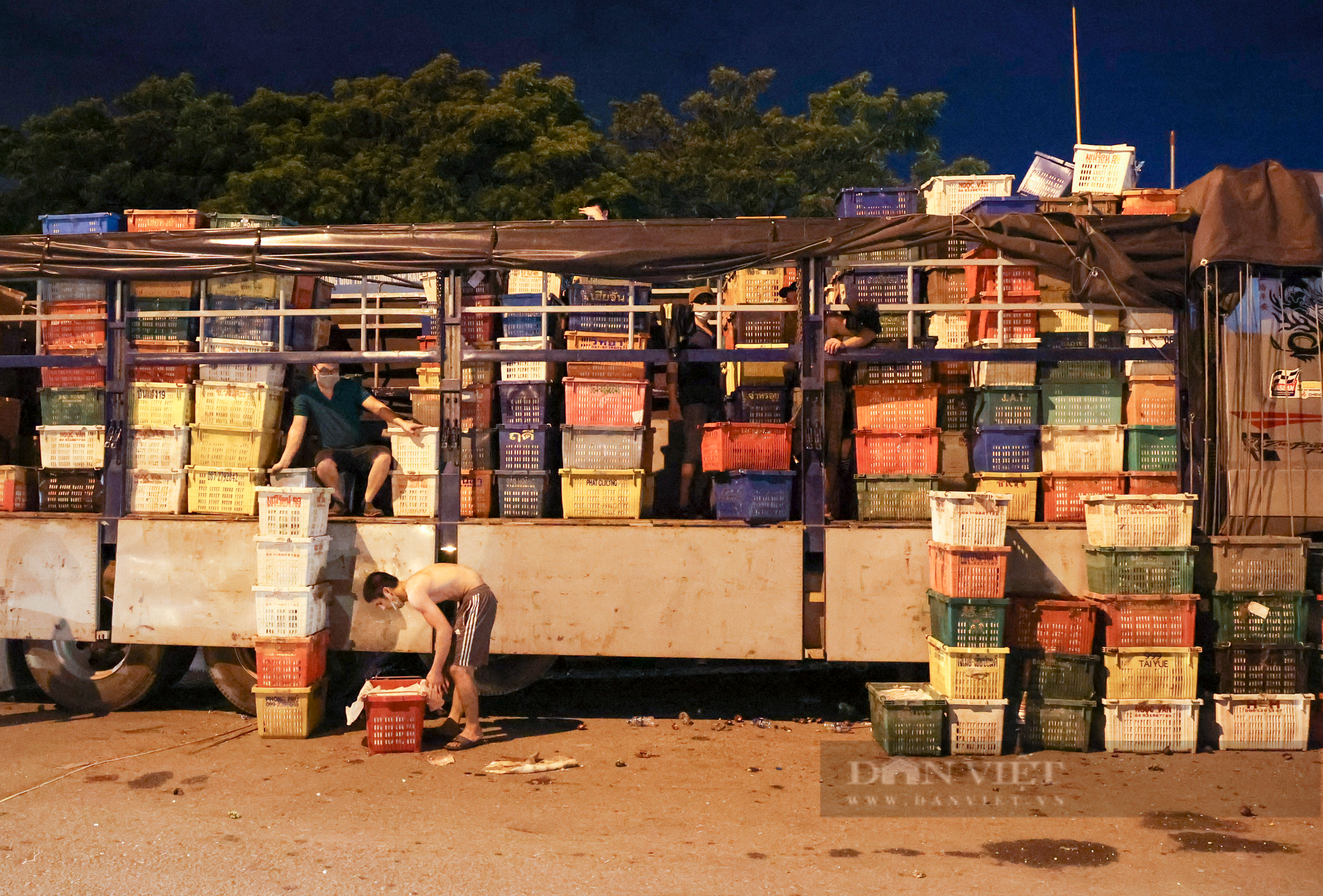 Hà Nội: Tiểu thương tất bật dọn hàng trong đêm khi chợ đầu mối phía Nam Hà Nội mở cửa trở lại  - Ảnh 12.