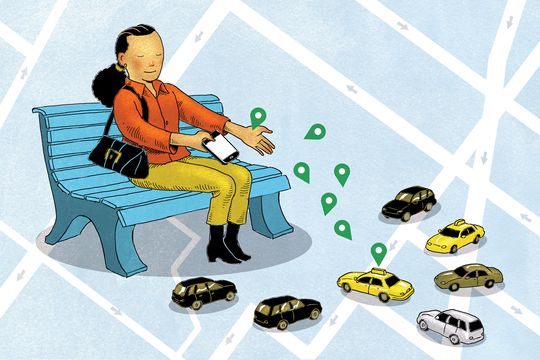 Khi giá taxi của Uber và Lyft tăng, taxi truyền thống ở New York đang trở dậy ngoạn mục. Ảnh: @AFP.