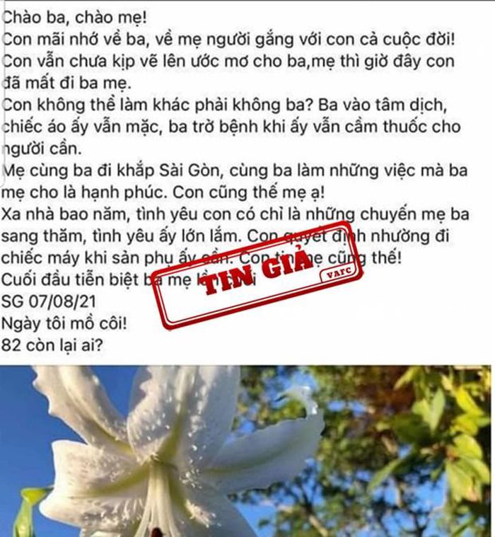VAFC khuyến cáo chia sẻ thông tin có kiểm chứng sau vụ 'Bác sĩ Khoa' - Ảnh 1.