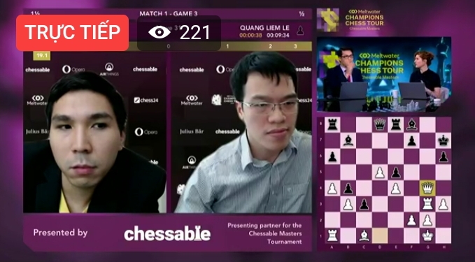 Lê Quang Liêm thất vọng sau trận chung kết lượt đi Chessable Masters - Ảnh 2.