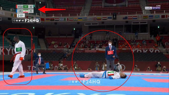 Võ sĩ đoạt HCV Olympic nhờ bị… đối thủ đá gãy cổ, nhập viện cấp cứu - Ảnh 2.