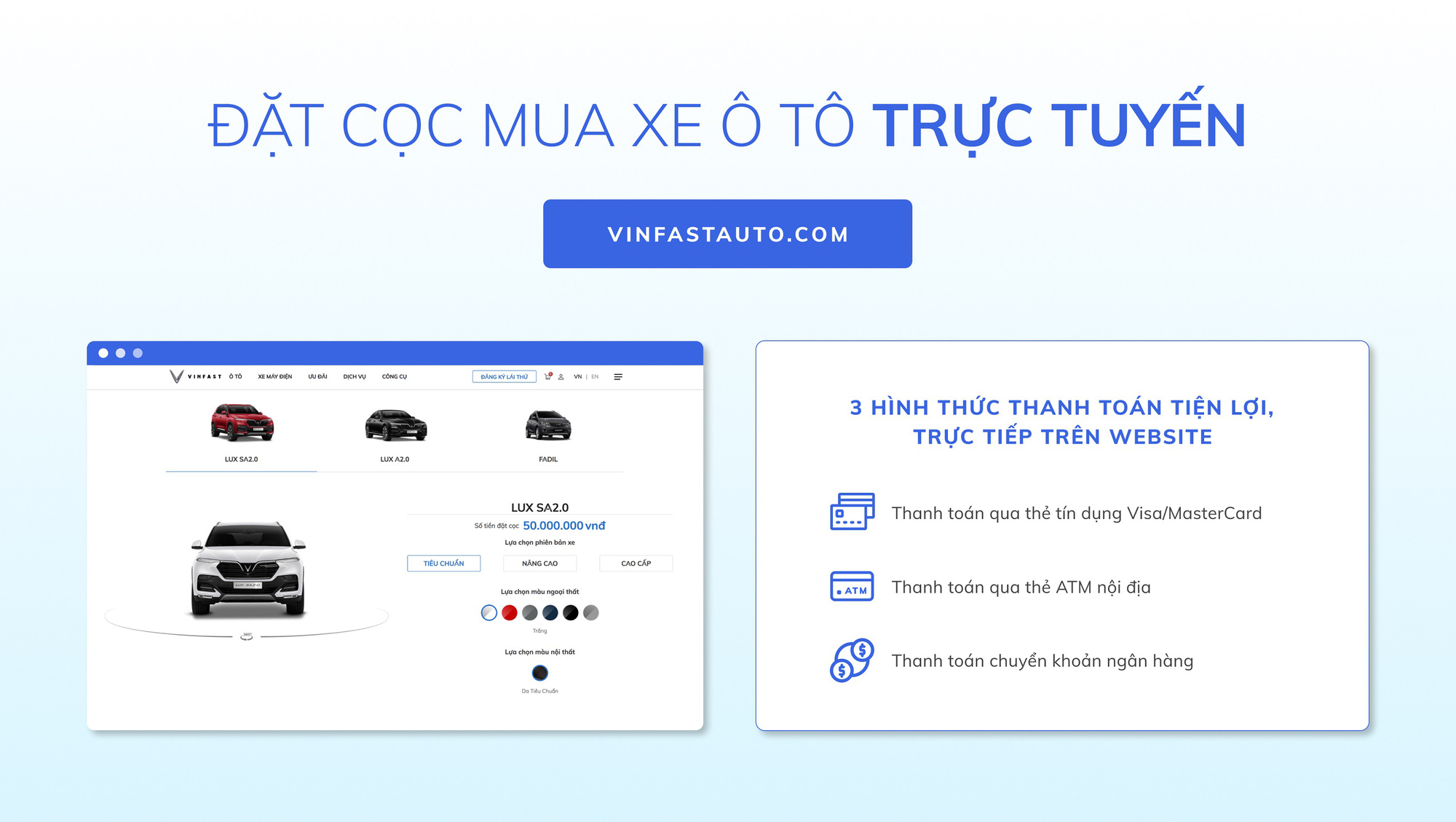 VinFast cung cấp giải pháp mua ô tô trực tuyến đầu tiên tại Việt Nam - Ảnh 2.