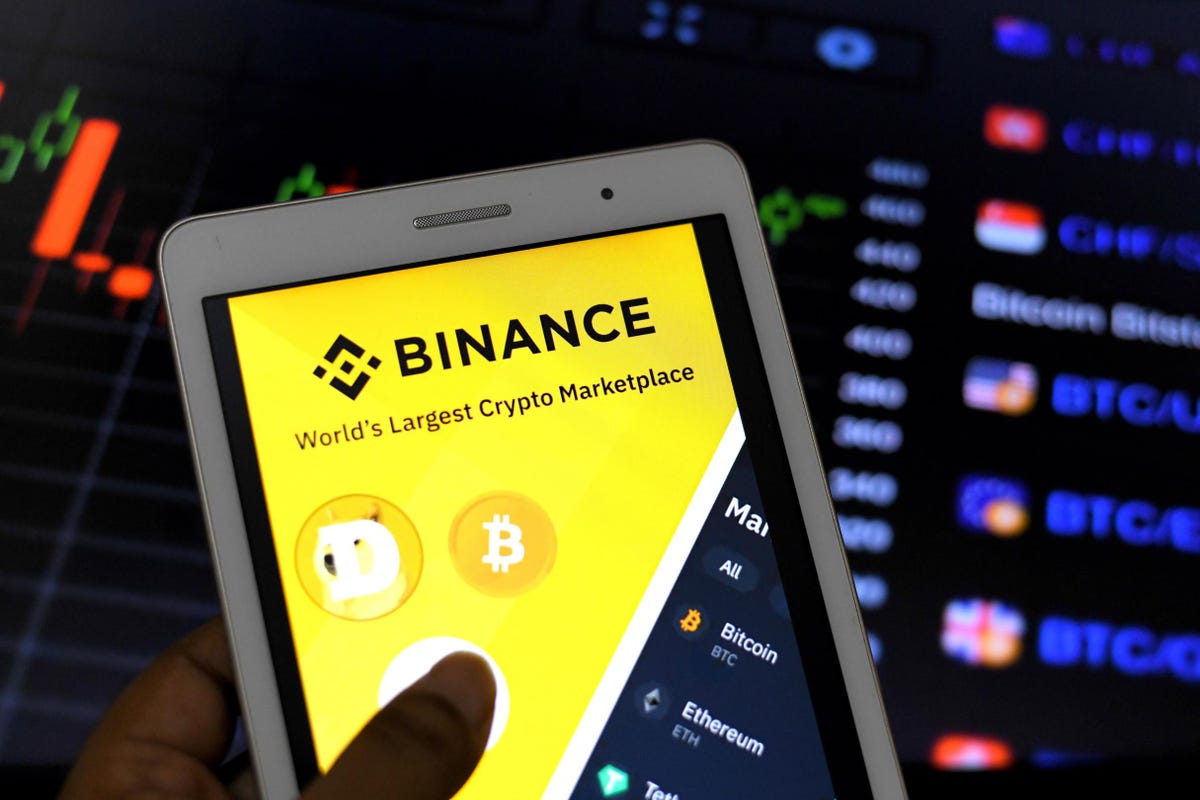 Lượng giao dịch được thực hiện trên Binance đạt hơn 1,4 triệu lệnh mỗi giây. Ảnh: @AFP.