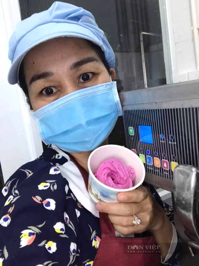 Độc đáo sản phẩm kem tươi thanh long lần đầu tiên &quot;trình làng&quot; - Ảnh 1.
