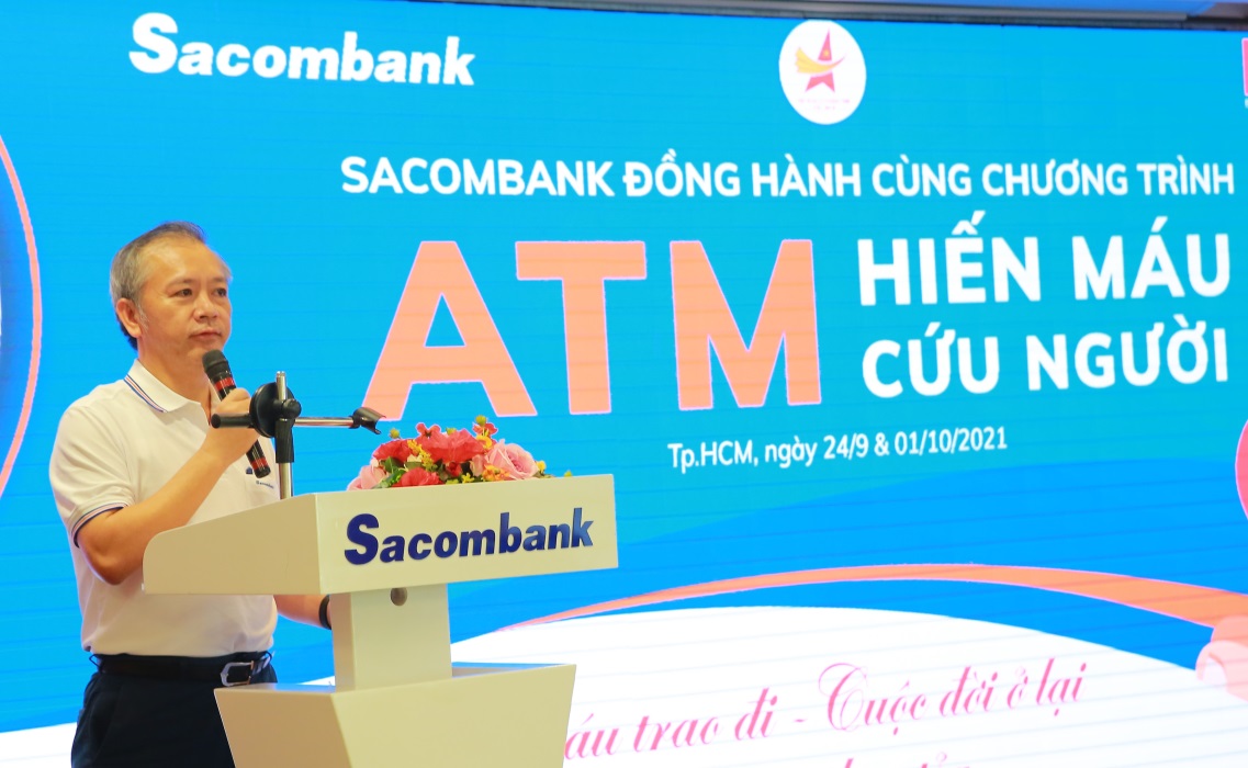 SACOMBANK ĐỒNG HÀNH CÙNG HỘI DOANH NHÂN TRẺ VIỆT NAM TRIỂN KHAI CHƯƠNG TRÌNH &quot;ATM HIẾN MÁU CỨU NGƯỜI - Ảnh 3.