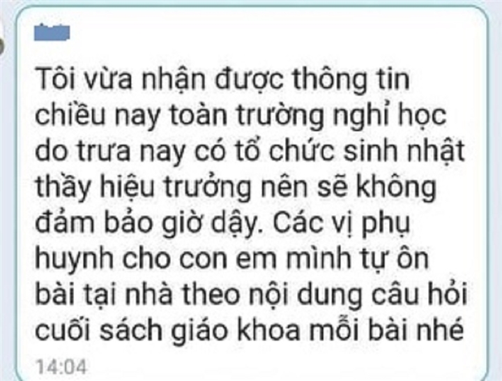 Hiệu trưởng trường cấp 2 ở Yên Bái nói gì trước tin học sinh được nghỉ 1 buổi để &quot;tổ chức sinh nhật&quot;?  - Ảnh 1.