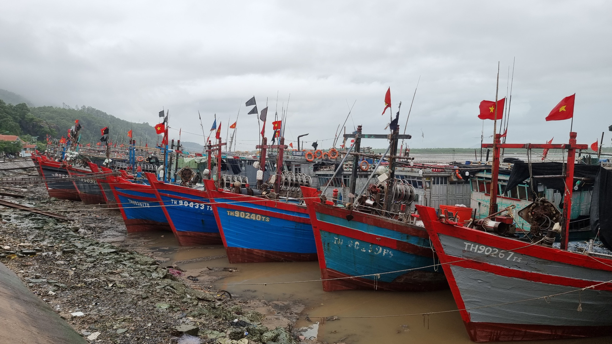 Thanh Hóa xét nghiệm Covid-19 cho hộ dân phải di dời do ảnh hưởng bão Conson, sơ tán tuân thủ 5K - Ảnh 3.