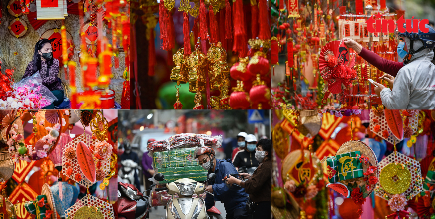 Phố Hàng Mã đa dạng đồ trang trí đón Tết Nguyên đán   - Ảnh 5.
