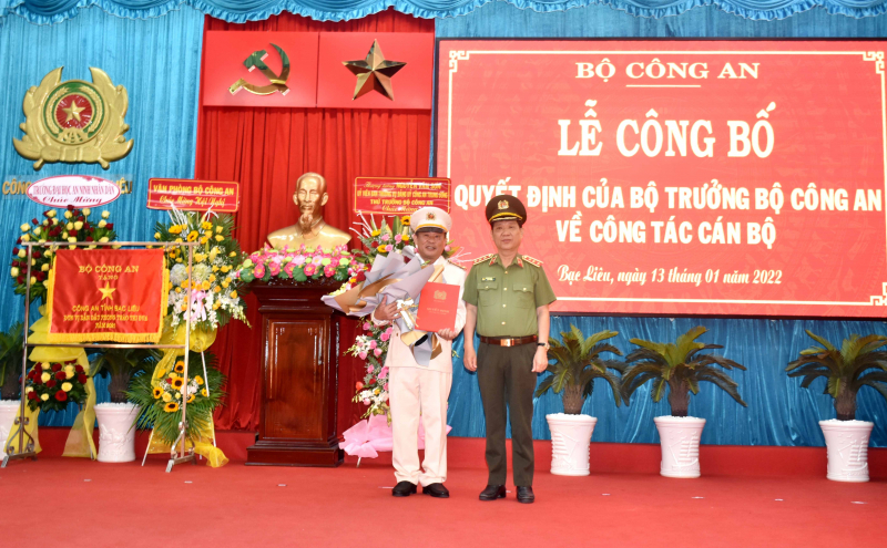 Bộ Công an điều động, bổ nhiệm Phó Giám đốc Công an Bạc Liêu - Ảnh 1.