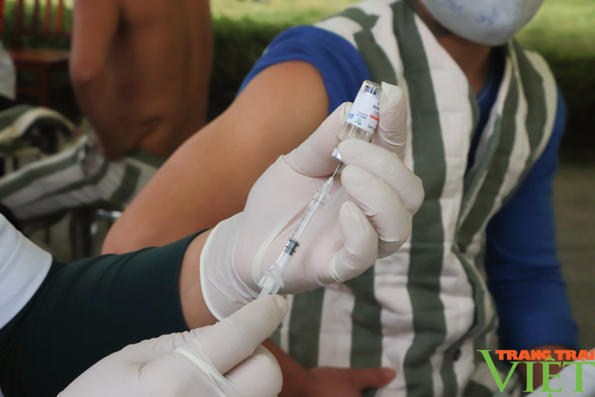 Tiêm vaccine phòng Covid-19 cho các can, phạm nhân tại trại tạm giam Công an tỉnh Sơn La - Ảnh 6. Tiêm vaccine phòng Covid-19 cho các can, phạm nhân tại trại tạm giam Công an tỉnh Sơn La - Ảnh 6.