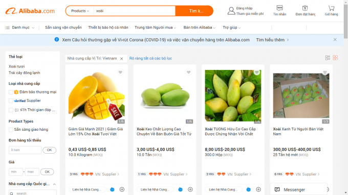 Trên một sàn thương mại điện tử có 26 triệu nhà nhập khẩu, nông sản Việt rất được quan tâm - Ảnh 1.
