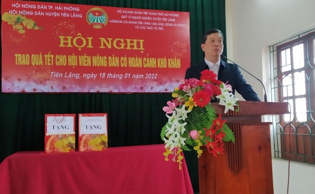 Hội Nông dân TP.Hải Phòng: Thăm và tặng hàng trăm suất quà cho hộ nông dân khó khăn do ảnh hưởng dịch bệnh Covid-19 - Ảnh 1.