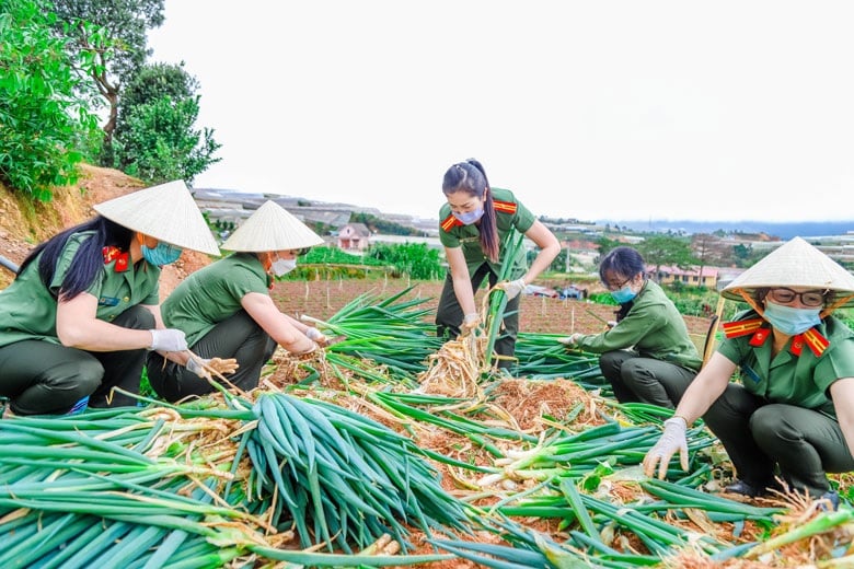 Công an Lâm Đồng: Huy động hơn 76.000 lượt cán bộ, chiến sĩ tham gia phòng, chống dịch Covid-19 - Ảnh 2.