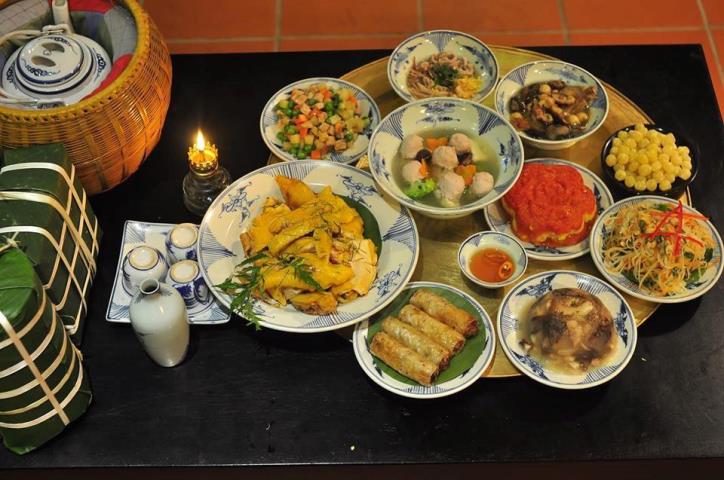 Mâm cỗ tết sung mãn - Ảnh 1.