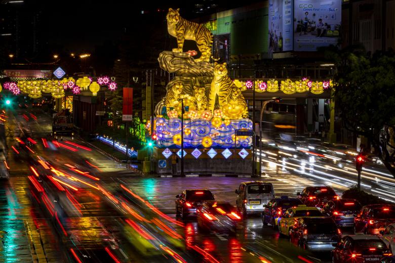 Chùm ảnh: Thế giới trang hoàng rực rỡ đón chào Tết Nguyên đán 2022 - Ảnh 10.
