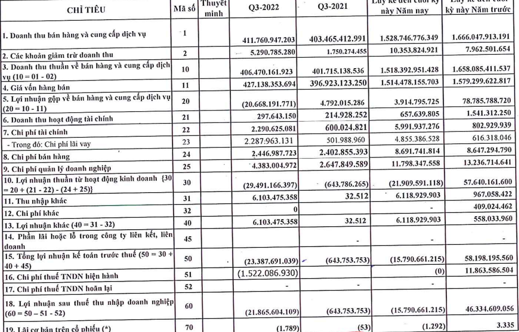 Kinh doanh dưới giá vốn, Thép Thủ Đức (TDS) báo lỗ 22 tỷ đồng trong quý III/2022 - Ảnh 1. Kinh doanh dưới giá vốn, Thép Thủ Đức (TDS) báo lỗ 22 tỷ đồng trong quý III/2022 - Ảnh 1.