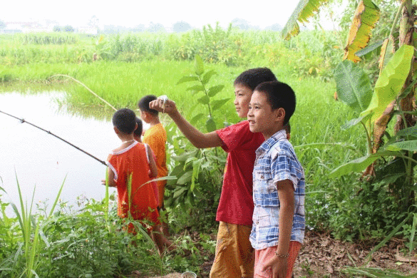 Kể chuyện làng: Câu cá, thú vui tuổi thơ ở làng cũ   - Ảnh 1.