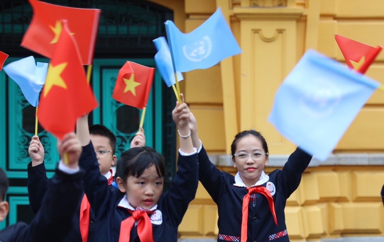 Cận cảnh lễ đón Tổng Thư ký Liên Hiệp Quốc António Guterres thăm Việt Nam - Ảnh 7. Cận cảnh lễ đón Tổng Thư ký Liên Hiệp Quốc António Guterres thăm Việt Nam - Ảnh 7.