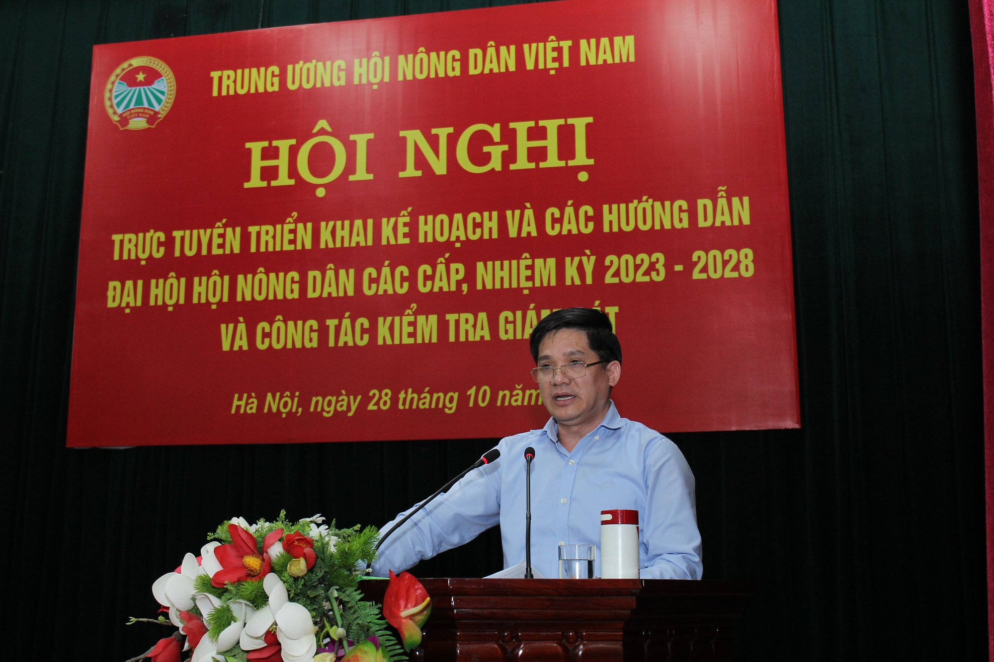 Hội nghị tập huấn Đại hội Hội Nông dân các cấp nhiệm kỳ 2023-2028 và công tác kiểm tra, giám sát năm 2022 - Ảnh 1.
