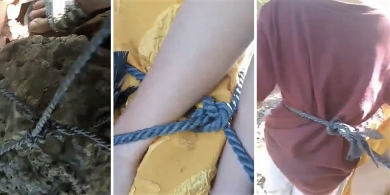 Xử lý người đàn ông trói 3 con ruột vào tảng đá, quay clip gửi &quot;dọa vợ&quot; - Ảnh 1.