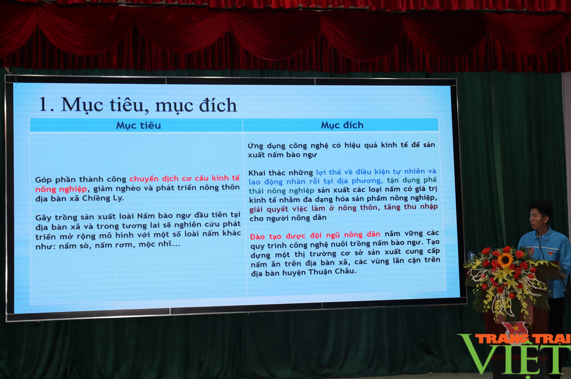 Phát triển hệ sinh thái du lịch Ngọc Chiến giành giải nhất  dự án khởi nghiệp trong thanh niên tỉnh Sơn La - Ảnh 4.