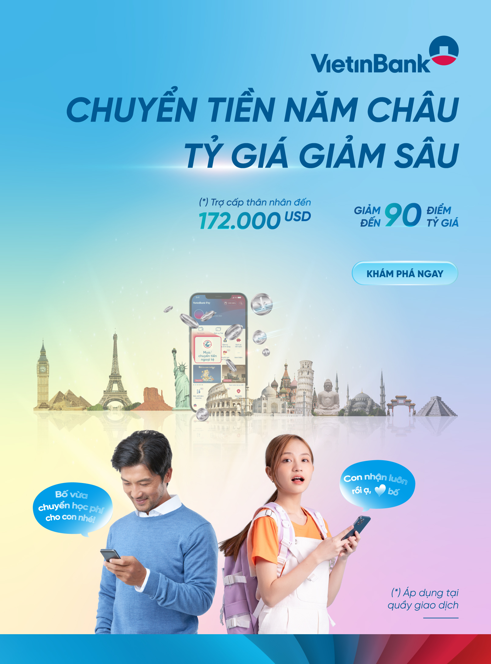 Nhận vô vàn ưu đãi khi mua ngoại tệ và chuyển tiền quốc tế tại VietinBank - Ảnh 1.