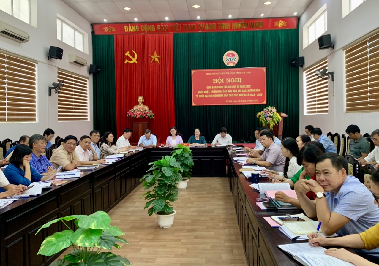 Hội Nông dân Hà Nội triển khai các văn bản chỉ đạo, hướng dẫn tổ chức Đại hội Hội Nông dân các cấp - Ảnh 1.