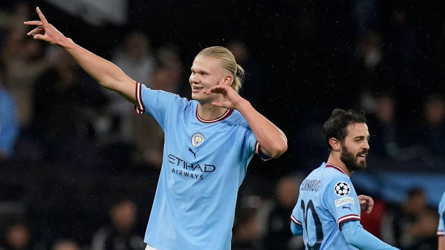 Man City đại thắng, HLV Guardiola khen Haaland hết lời - Ảnh 1.