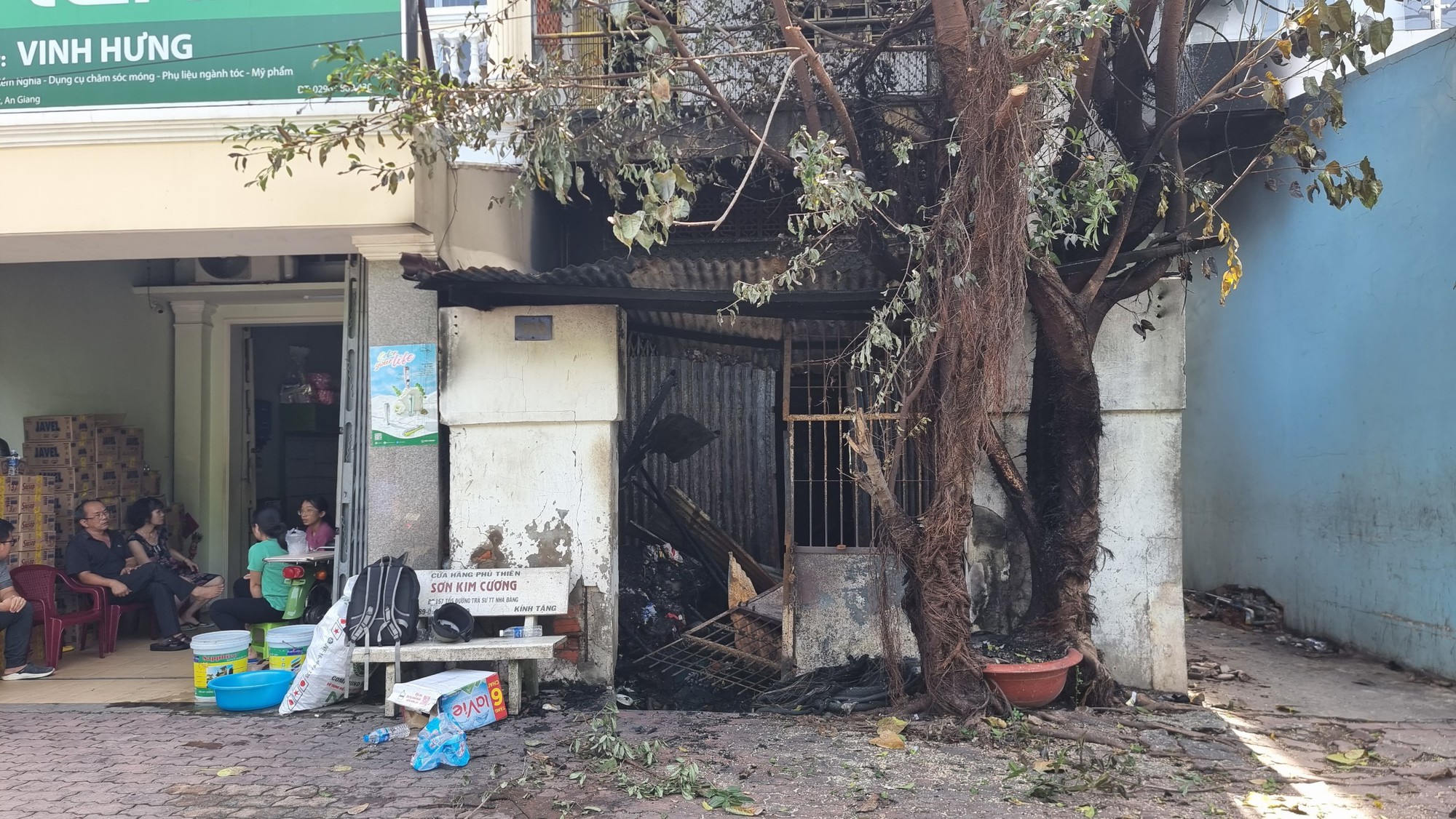 An Giang: Cháy nhà trong đêm 2 mẹ con tử vong thương tâm - Ảnh 1.