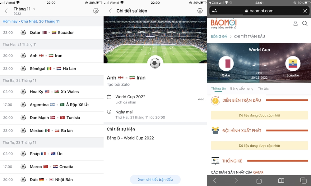 Mẹo thêm lịch thi đấu World Cup 2022 vào Zalo đơn giản, dễ dàng - Ảnh 2.